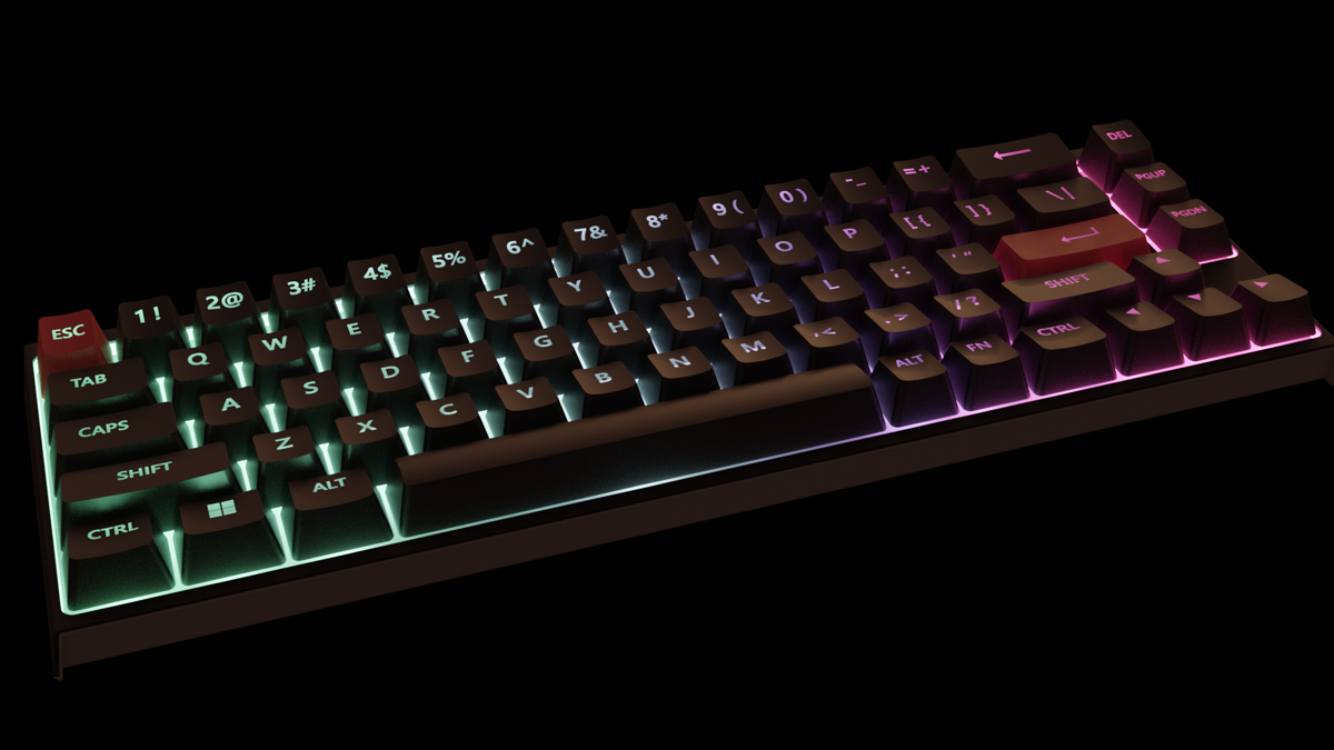 Mechanical keyboard with RGB